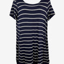 Second-Hand - Layer'd Navy Classic Striped Midi Dress Size XL - SwapUp
