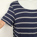 Second-Hand - Layer'd Navy Classic Striped Midi Dress Size XL - SwapUp