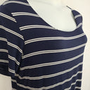 Second-Hand - Layer'd Navy Classic Striped Midi Dress Size XL - SwapUp