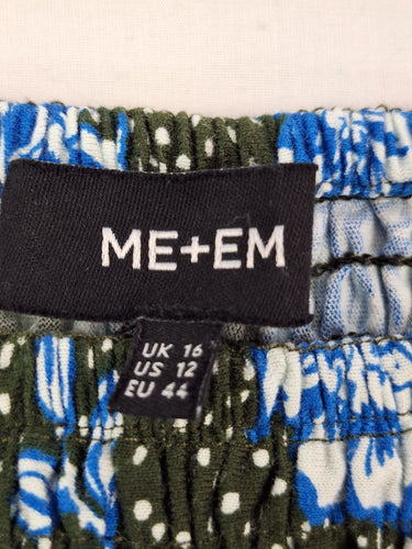 Second-Hand - ME+EM Poolside Shirred & Tiered Mini Skirt Size 16 - SwapUp