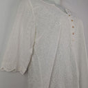 Second-Hand - Blue Illusion Summer Throw Over Broderie Mini Dress Size XL - SwapUp