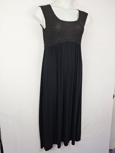 Second-Hand - Theory Crocheted Scoop Neck Sleeveless Midi Dress Size S - SwapUp
