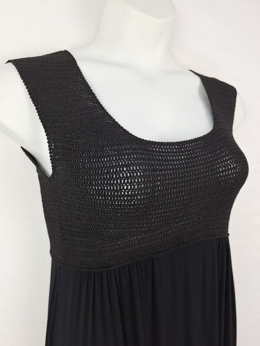 Second-Hand - Theory Crocheted Scoop Neck Sleeveless Midi Dress Size S - SwapUp