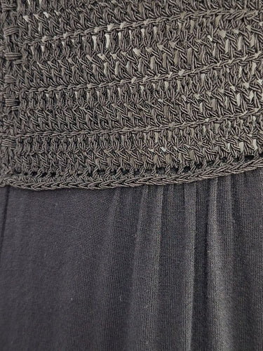 Second-Hand - Theory Crocheted Scoop Neck Sleeveless Midi Dress Size S - SwapUp