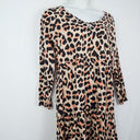 Second-Hand - Cartel & Willow Cheetah Print Flirty Day Shift Dress Size XL - SwapUp