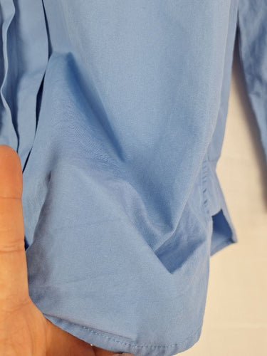 Second-Hand - David Lawrence Sky Blue Elevated Office Shirt Size 10 - SwapUp