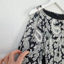 Second-Hand - French Connection Black & White Cold Shoulder Top Size 10 - SwapUp