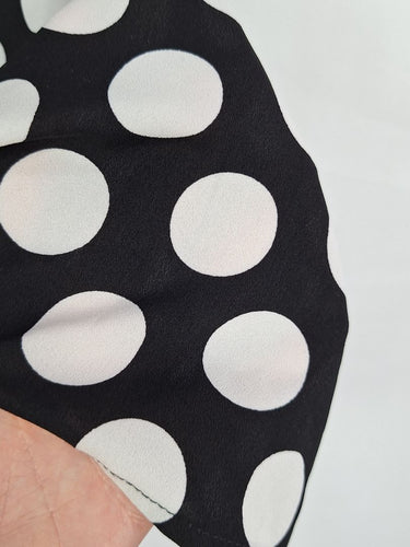 Second-Hand - French Connection Monochrome Polka Dot Breezy Slip Top Size 8 - SwapUp