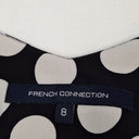 Second-Hand - French Connection Monochrome Polka Dot Breezy Slip Top Size 8 - SwapUp