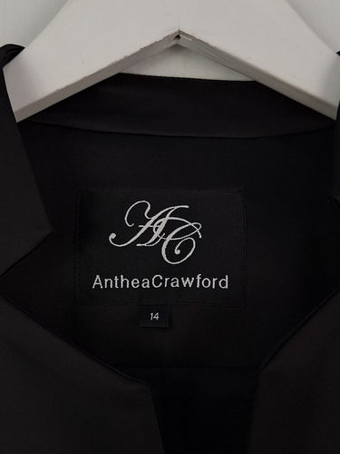 Second-Hand - Anthea Crawford Satin 3/4 Sleeve Dress Jacket Size M - SwapUp