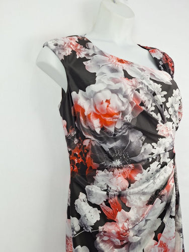 Second-Hand - Anthea Crawford Mystic Side Pleat Midi Dress Size 14 - SwapUp