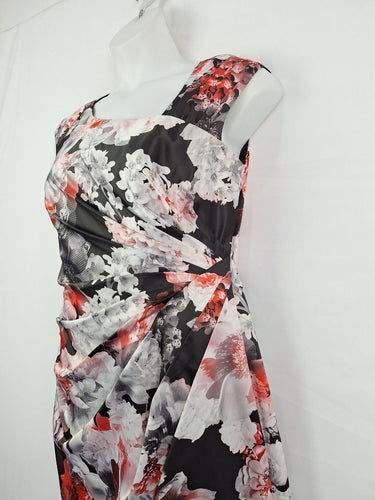 Second-Hand - Anthea Crawford Mystic Side Pleat Midi Dress Size 14 - SwapUp