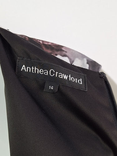Second-Hand - Anthea Crawford Mystic Side Pleat Midi Dress Size 14 - SwapUp