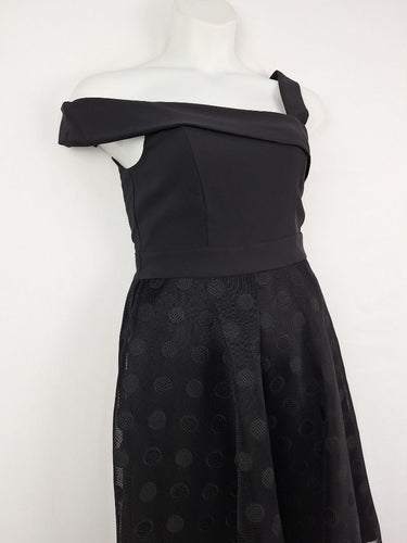 Second-Hand - Review Mesh Skirt Polka Dot Dress Size 12 - SwapUp