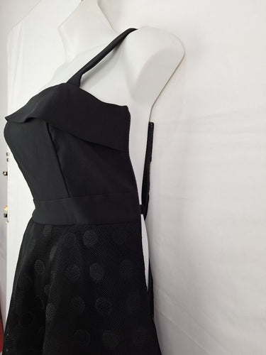Second-Hand - Review Mesh Skirt Polka Dot Dress Size 12 - SwapUp
