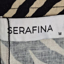 Second-Hand - Serafina Cream Zebra Zip Midi Dress Size M - SwapUp