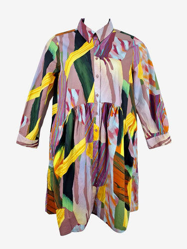 Gorman Artist Palette Rainbow Shirt Dress Size 10