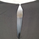 Second-Hand - Mesop Pleated Puff Sleeve Black Mini Dress Size 14 - SwapUp