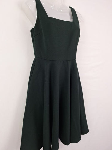 Second-Hand Princess Highway Forest Green Skater Dress Size 8  SwapUp