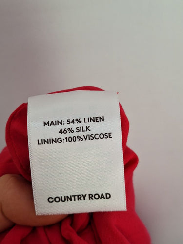Second-Hand - Country Road Raspberry Silk Blend Mini Dress Size 8 - SwapUp