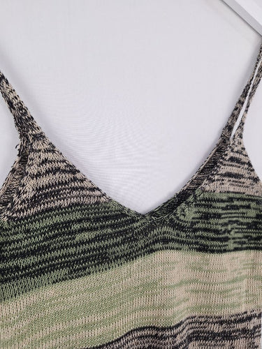 Second-Hand - All That Remains Green Knit High Hip Bodysuit Size 8 - SwapUp
