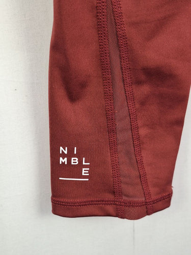 Second-Hand - Nimble Faded Rose Mesh Panel Leggings Size 8 - SwapUp
