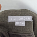 Second-Hand - Liz Jordan Embroidered Linen Blend Midi Skirt Size XL - SwapUp