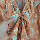 Second-Hand - Ulla Johnson Floral Frill Shimmer Blouse Size 10 - SwapUp