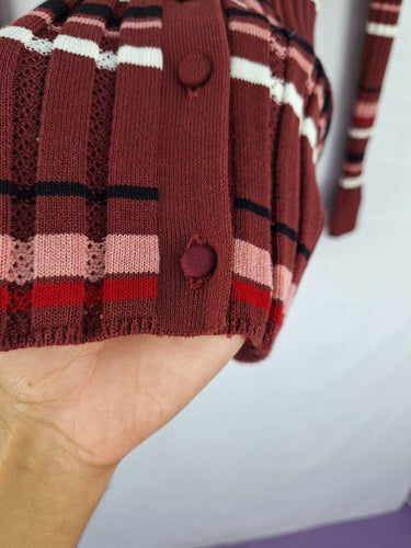 Second-Hand - Adam Lippes Stripe Ribbed Knit Top Size S - SwapUp