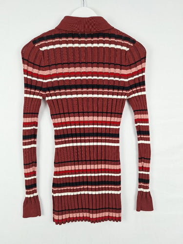 Second-Hand - Adam Lippes Stripe Ribbed Knit Top Size S - SwapUp