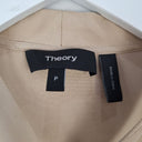 Second-Hand - Theory Silk Beige Tie Blouse Size XS - SwapUp