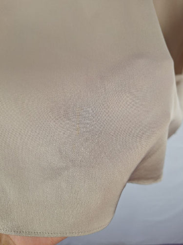 Second-Hand - Theory Silk Beige Tie Blouse Size XS - SwapUp