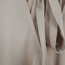 Second-Hand - Theory Silk Beige Tie Blouse Size XS - SwapUp