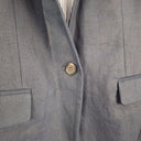 Second-Hand - J.Crew Navy Classic Linen Blazer Size 6 - SwapUp