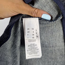 Second-Hand - Victoria Beckham Dark Denim Pleat Mini Skirt Size 10 - SwapUp