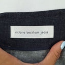 Second-Hand - Victoria Beckham Dark Denim Pleat Mini Skirt Size 10 - SwapUp