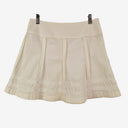 Second-Hand - Nina Ricci Cream Panelled Mini Skirt Size 10 - SwapUp