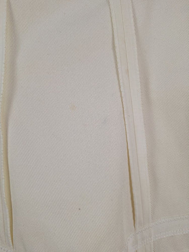Second-Hand - Nina Ricci Cream Panelled Mini Skirt Size 10 - SwapUp