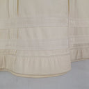 Second-Hand - Nina Ricci Cream Panelled Mini Skirt Size 10 - SwapUp