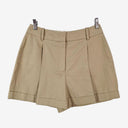 Second-Hand - Michael Kors Latte Sophisticated Pleat Shorts Size 6 - SwapUp