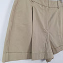 Second-Hand - Michael Kors Latte Sophisticated Pleat Shorts Size 6 - SwapUp