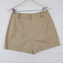 Second-Hand - Michael Kors Latte Sophisticated Pleat Shorts Size 6 - SwapUp