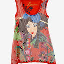 Second-Hand - Desigual Abstract Funky Y2K Top Size XS - SwapUp