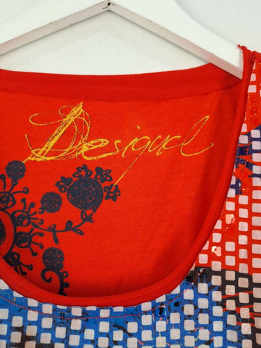 Second-Hand - Desigual Abstract Funky Y2K Top Size XS - SwapUp