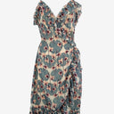 Second-Hand - Review Soft Frilled Floral Midi Dress Size 6 - SwapUp