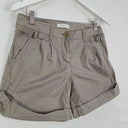 Second-Hand - Country Road Taupe Side Tab Summer Shorts Size 6 - SwapUp