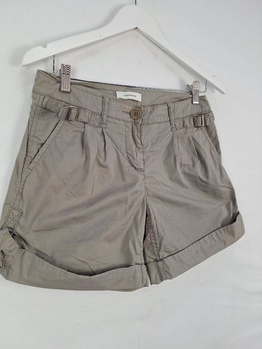 Second-Hand - Country Road Taupe Side Tab Summer Shorts Size 6 - SwapUp