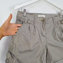 Second-Hand - Country Road Taupe Side Tab Summer Shorts Size 6 - SwapUp