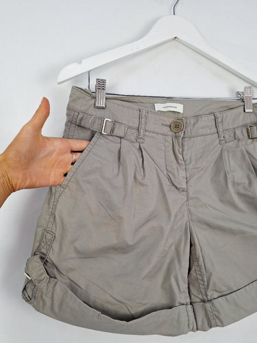 Second-Hand - Country Road Taupe Side Tab Summer Shorts Size 6 - SwapUp