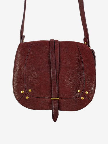 Jerome Dreyfuss Deep Ruby Red Victor Saddle Bag